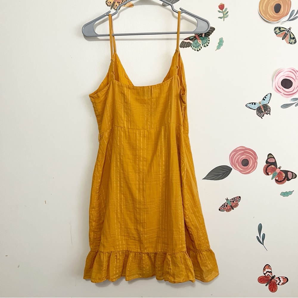 ASOS Ruffle Wrap Sundress 12 Orange - Picture 3 of 12